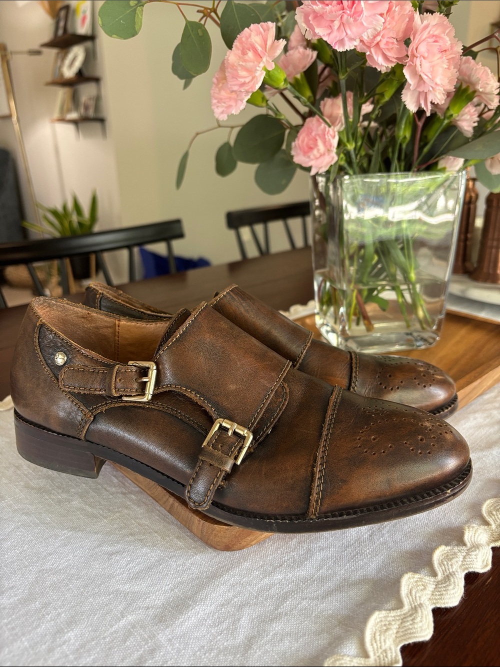 Pikolinos  Double Monk Strap Oxford shoes in Size 39 - US 8.5  excellent conditi